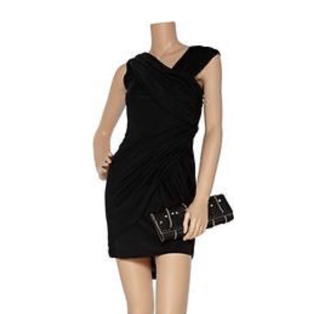 Foley + Corinna Asymmetrical Faux Wrap Dress